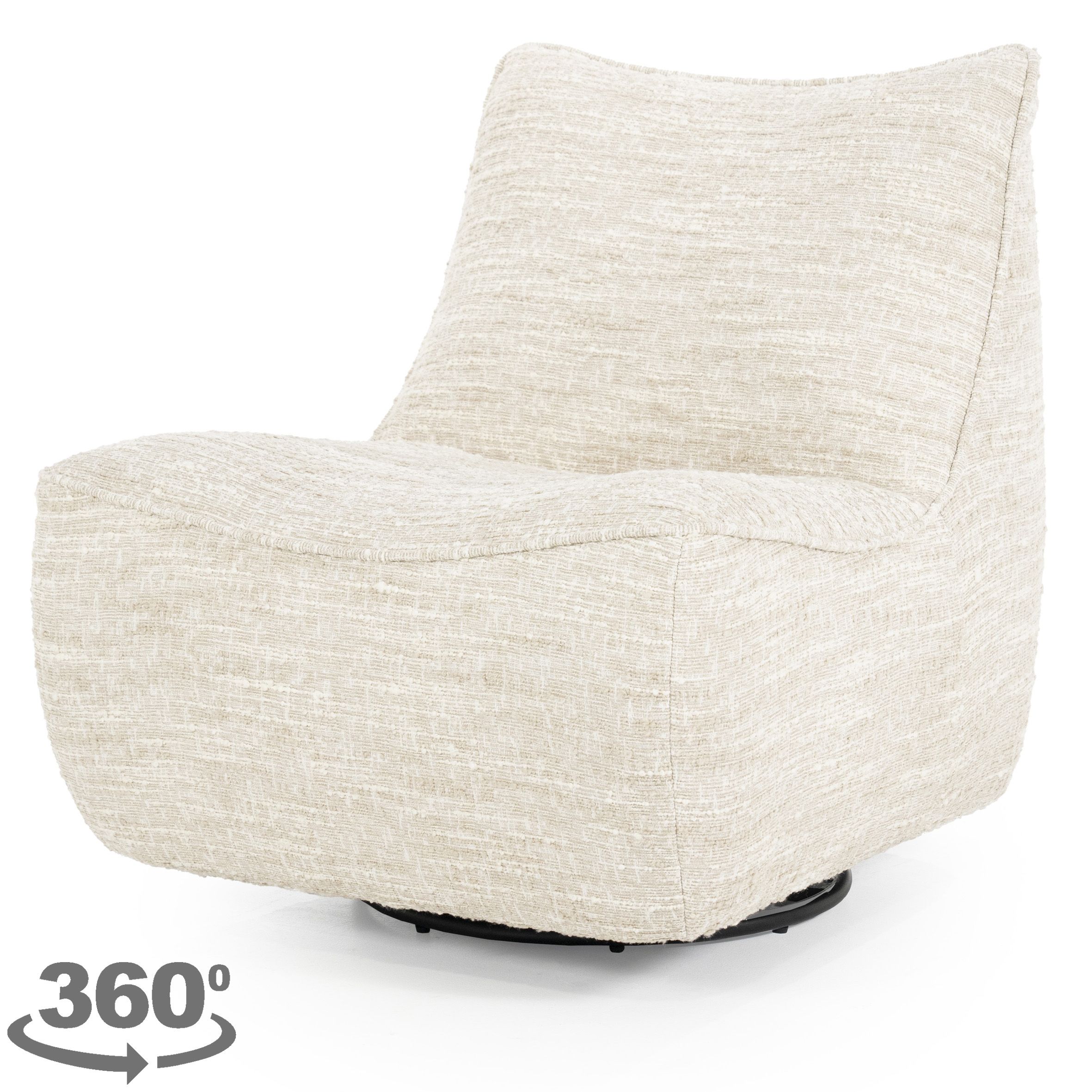Draaifauteuil 96170 Loys B91 x D75 x H85 cm