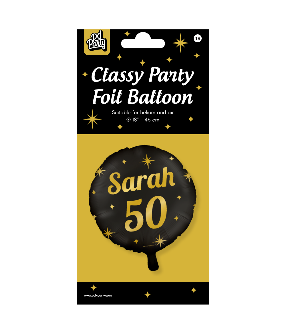 Helium Ballon Sarah Leeg 30cm