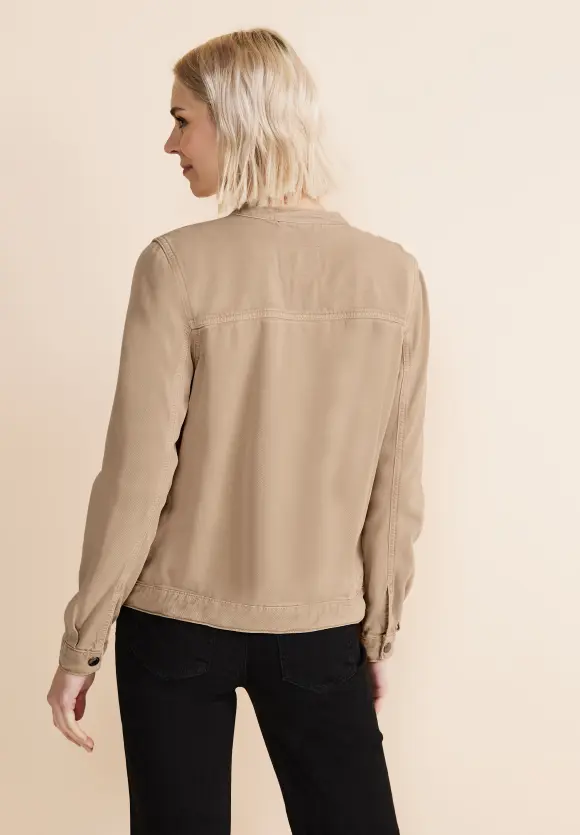 Kurze Jeansjacke - sand soft washed