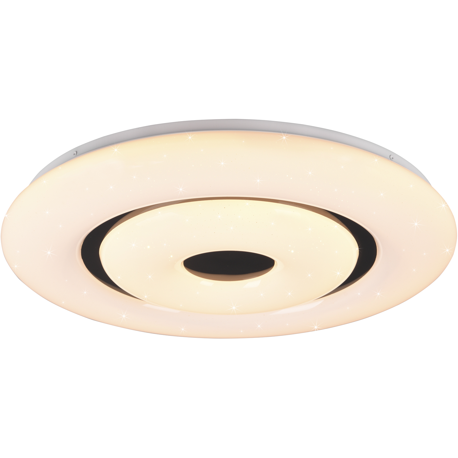 LED-RGBW-Deckenleuchte - weiß-schwarz - Ø 50 cm