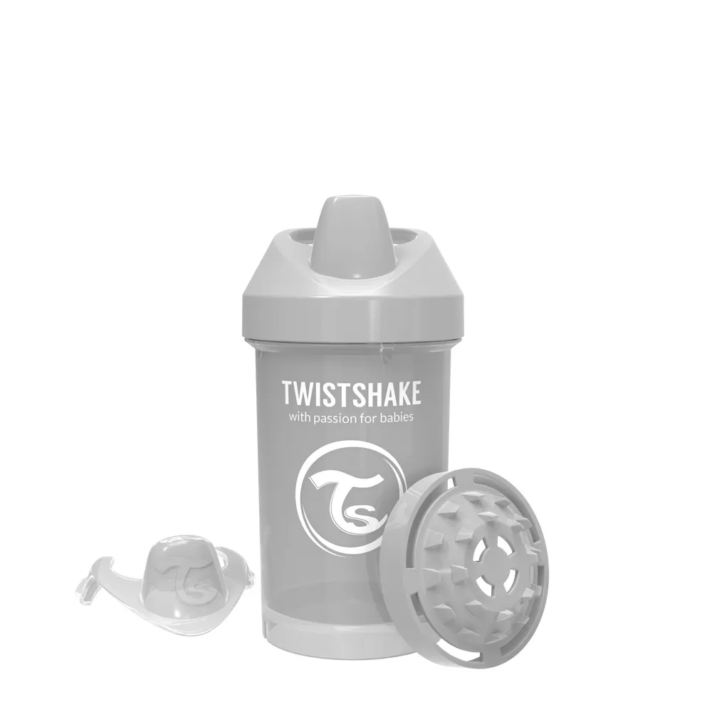 Twistshake Crawler Cup 8 mdr  300 ml - Grå