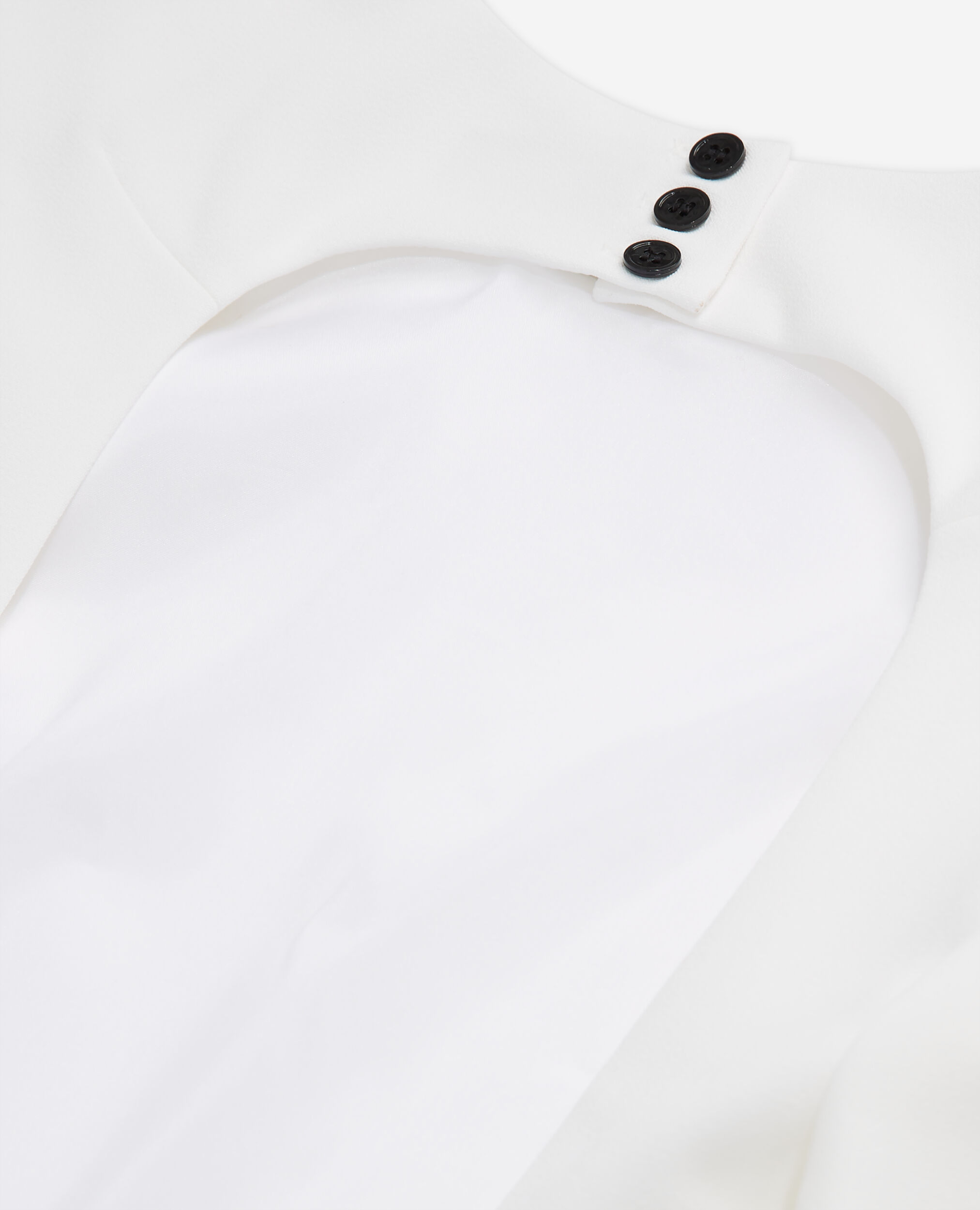 Robe courte blanche avec volant