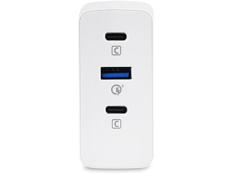 DICOTA Netzteil Universal Travel NB Charger GaN PRO 100 W Universelles Reise-Ladegerät mit 2x USB-C und 1x USB-A Anschluss