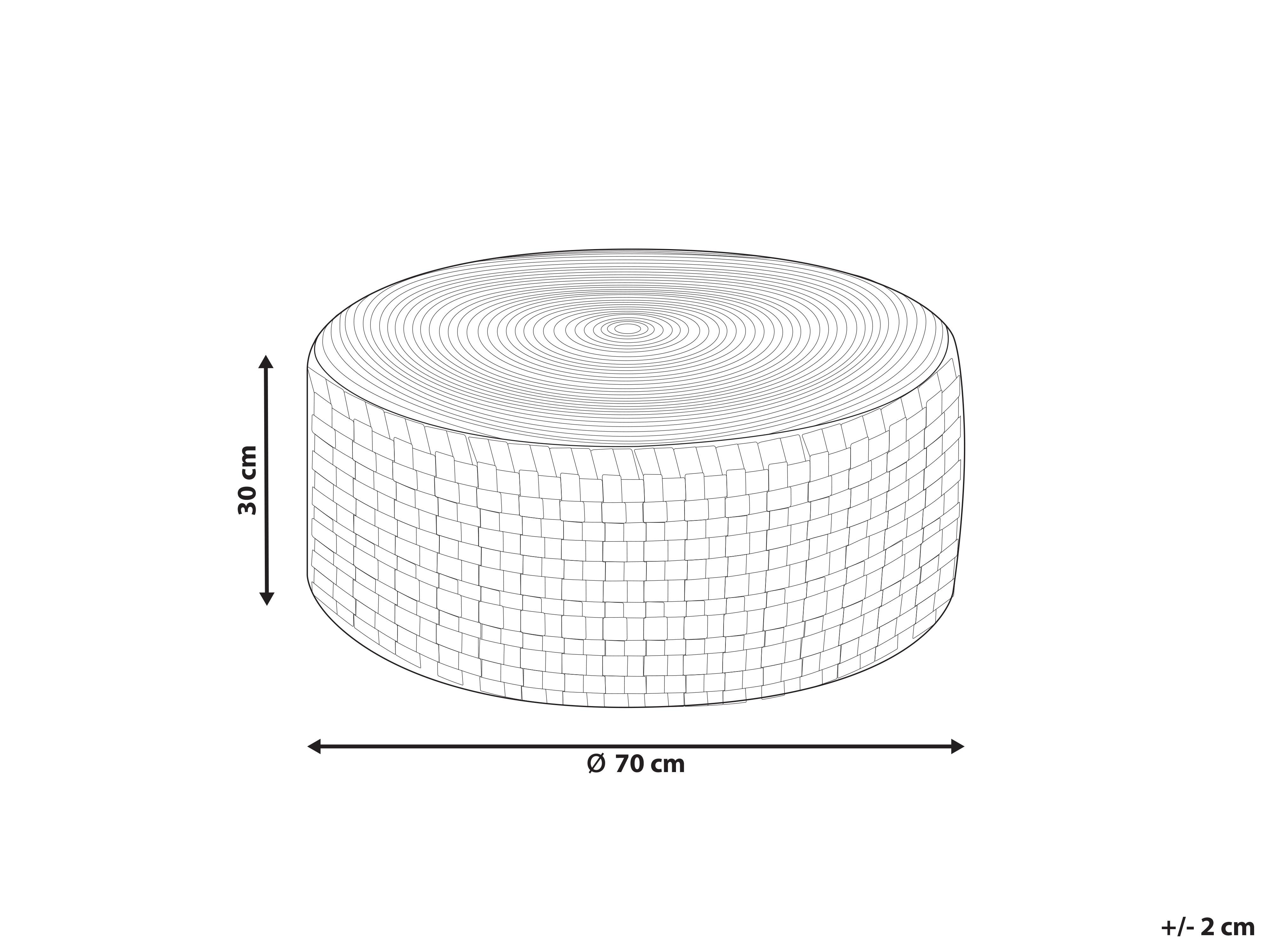 Buitenpoef lichtbeige ⌀ 70 cm MITHI