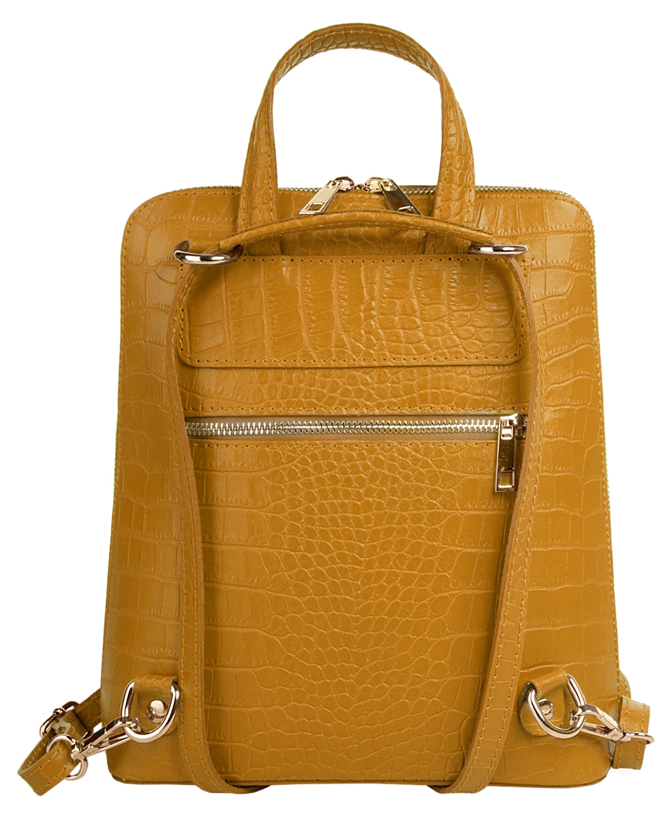 Cluty Cityrucksack echt Leder, Made in Italy