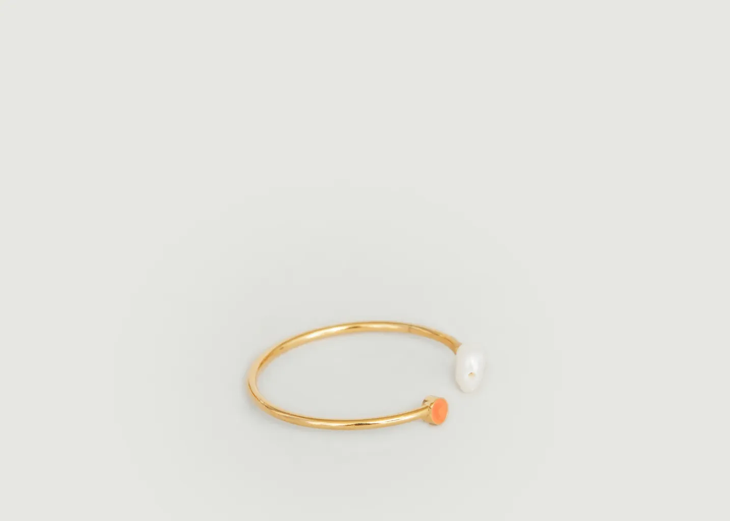 Bague Elements Duo en laiton plaqué or 24 carats Judith Benita