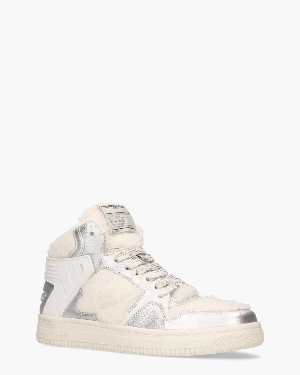 Philippe Model La Grande Off-White/Zilver Damessneakers