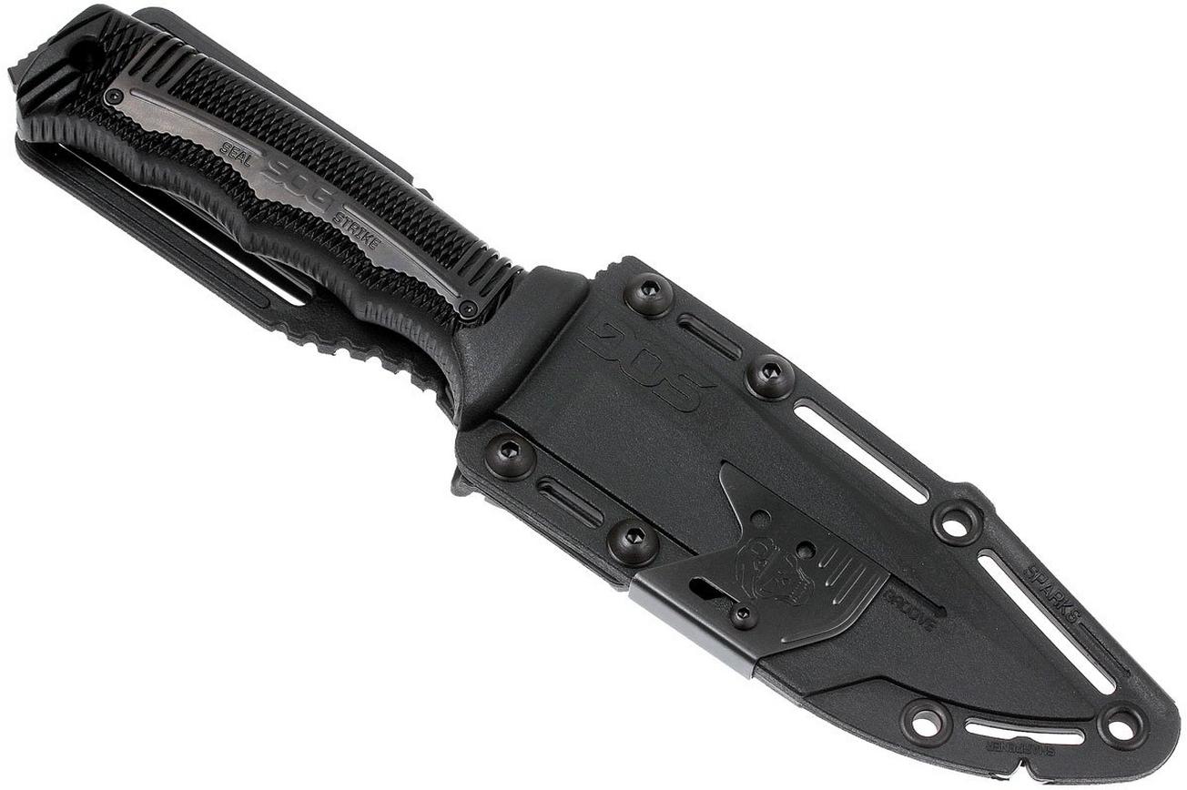 SOG Seal Strike Black, Deluxe sheath SS1003-CP