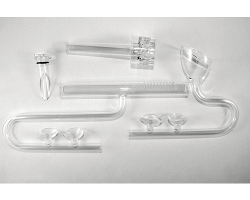Aquariumaccessoires Glazen inlaat/uitlaat AMAZING AQUA Lily + Skimmer 12/16 mm Transparant