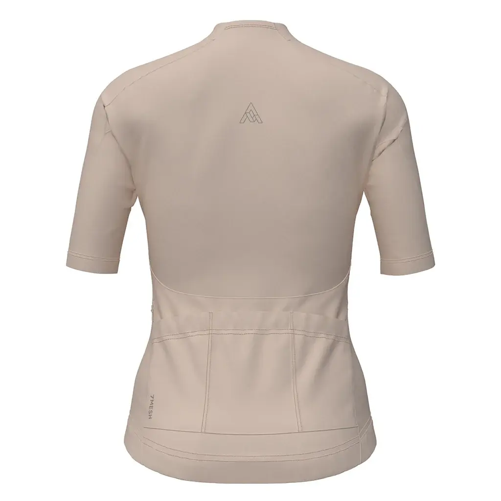 7mesh Atlas Fietsshirt Korte Mouwen Lichtbruin Dames