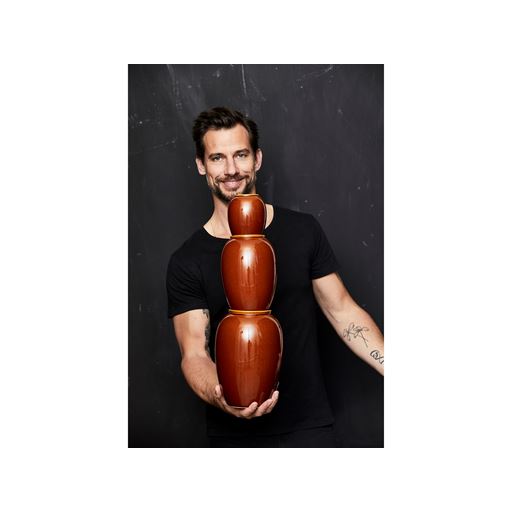 Bitz Vase, Amber
