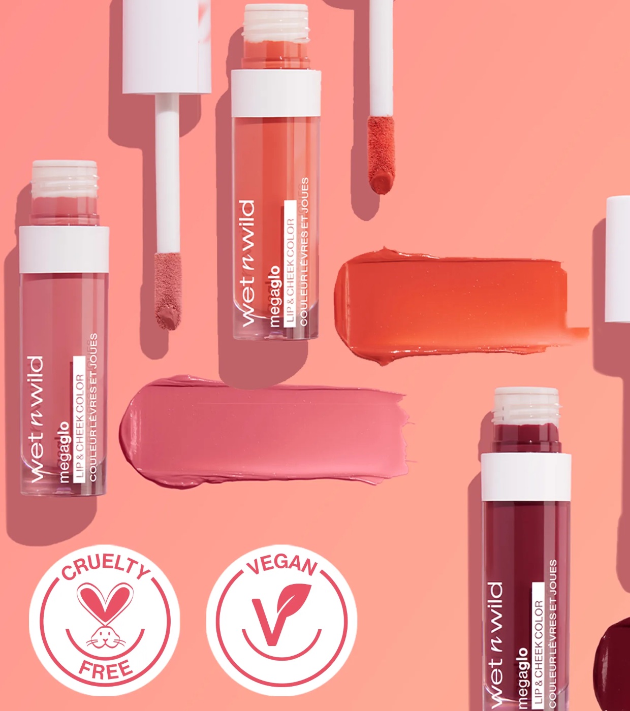Wet N Wild - Tonalidade para lábios e bochechas megaglow - Coral Dream