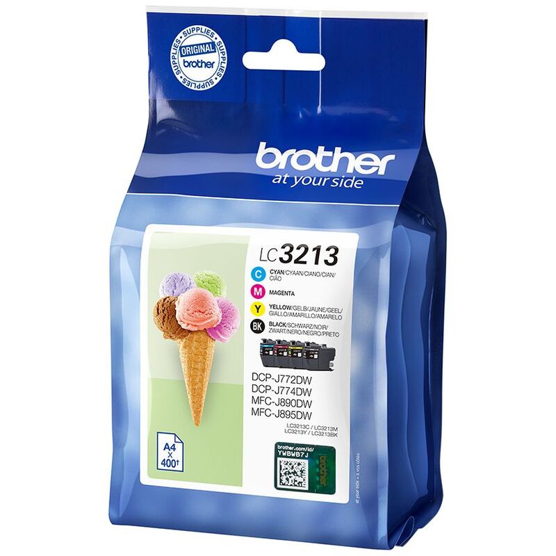 Brother LC-3213VAL Tintenpatronen Multipack, cyan, gelb, magenta, schwarz