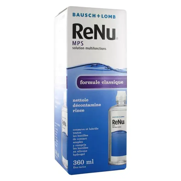 Solução multiuso para lentes de contato Bausch & Lomb Renu MPS 360ml