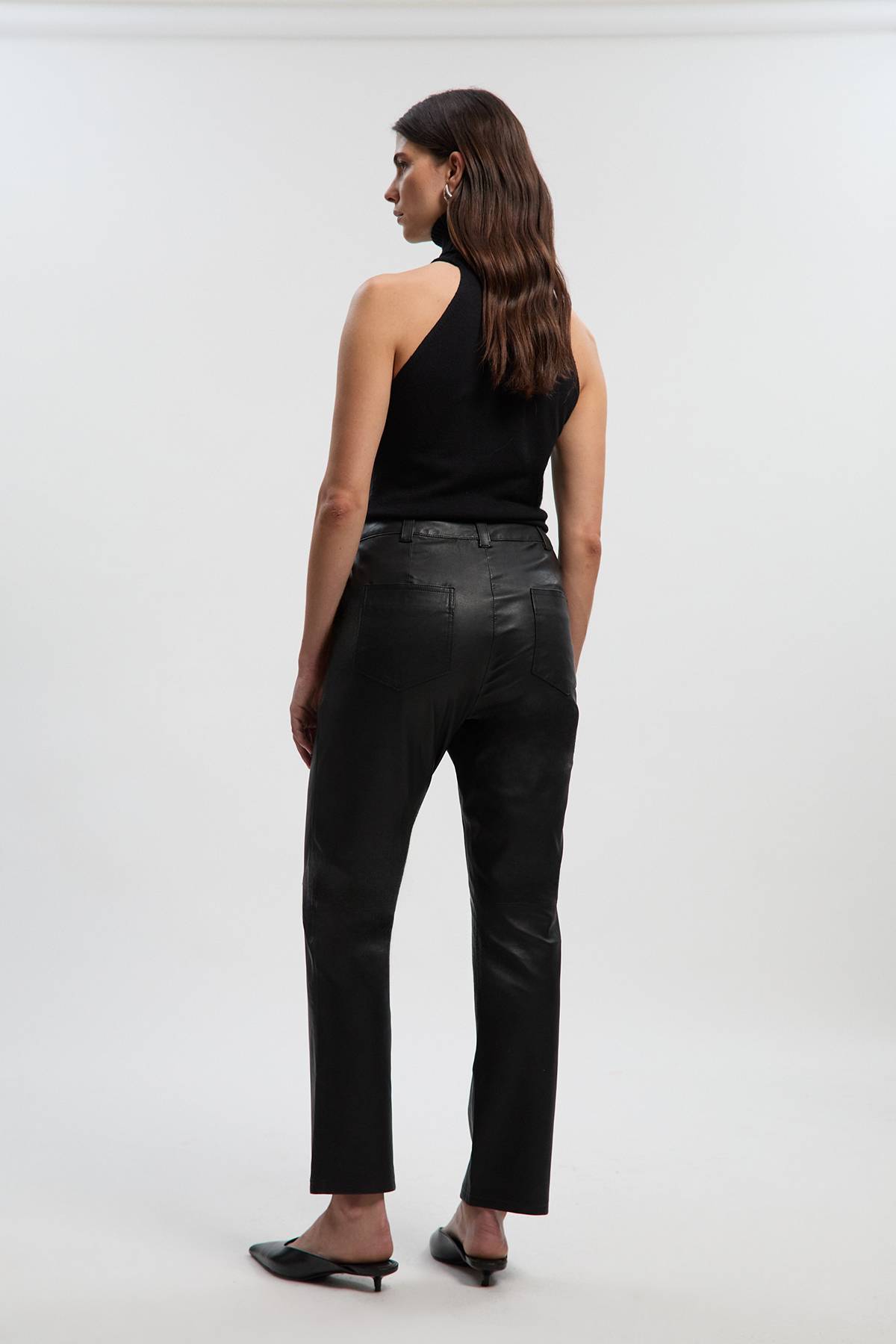 KarenMillen Jean en Cuir Stretch
