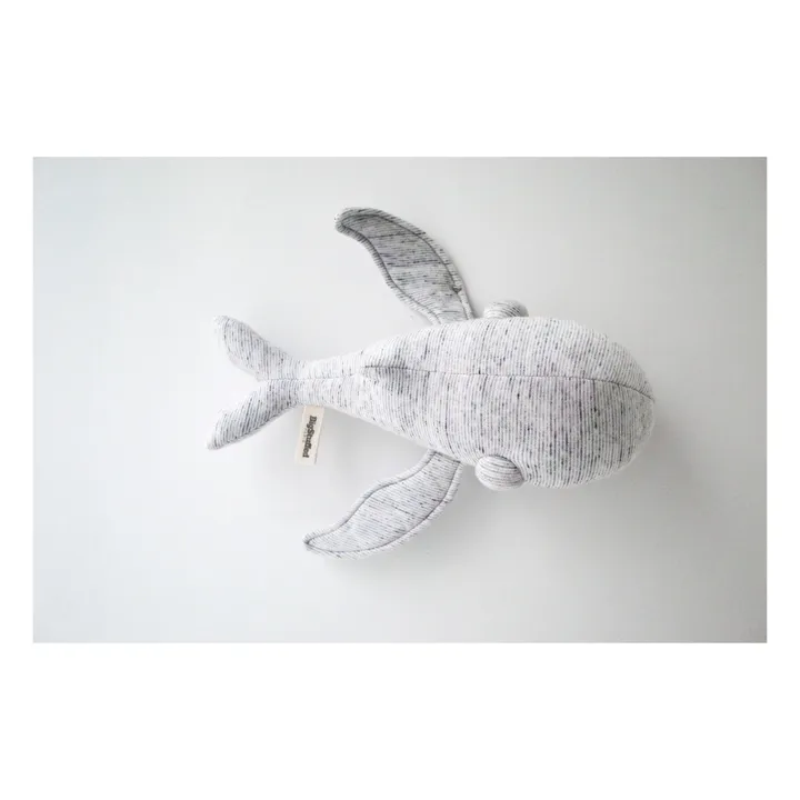 Bigstuffed Peluche mini baleine Grandpa 30 cm | Gris