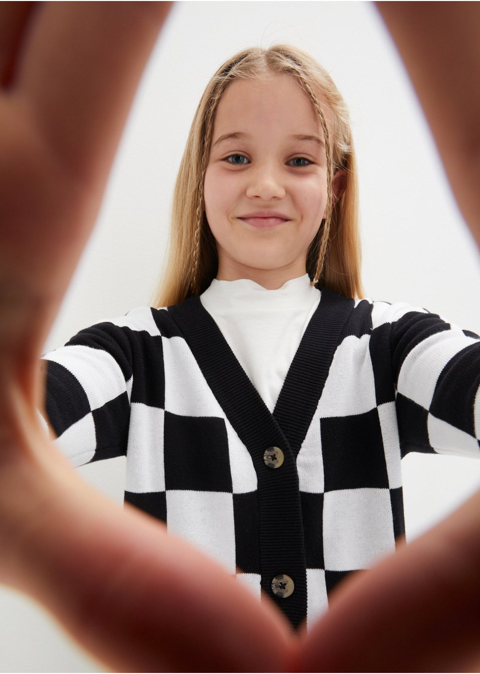 Gilet en maille fille