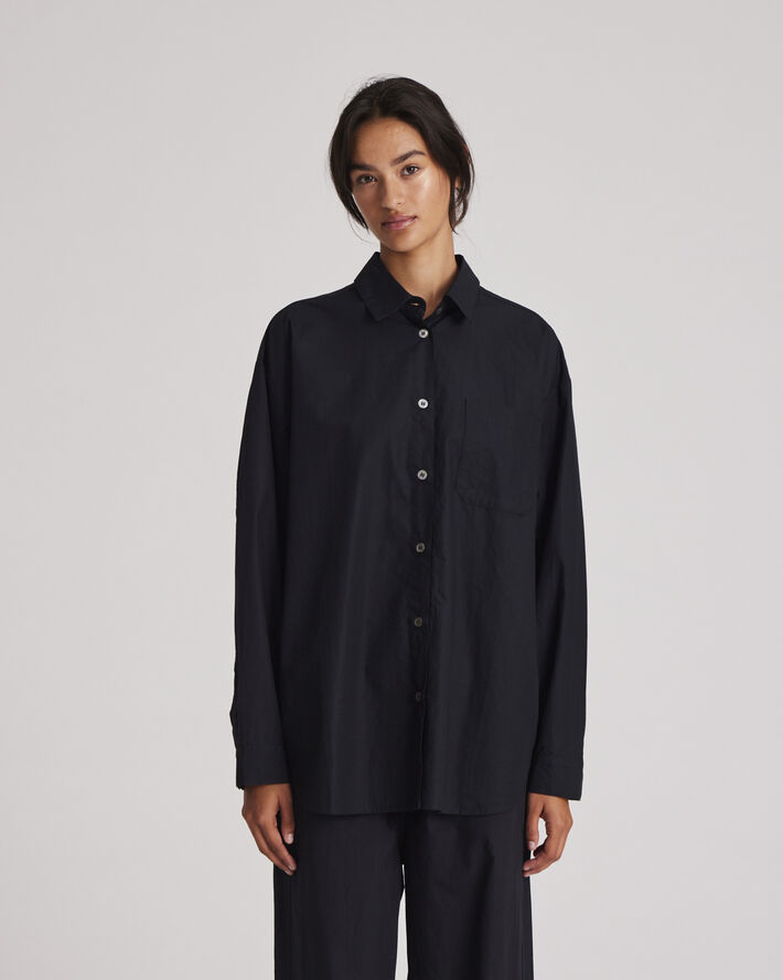 Gai&Lisva Astrid L/S Shirt Poplin Gots 243975 Black