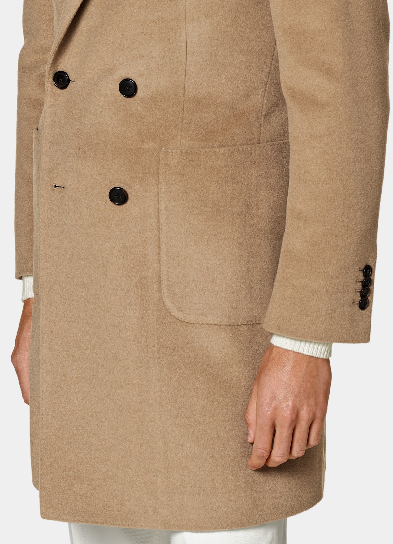 Manteau marron moyen