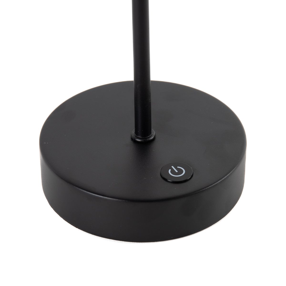 Tafellamp mushroom zwart met opaal glas incl. LED - Djent