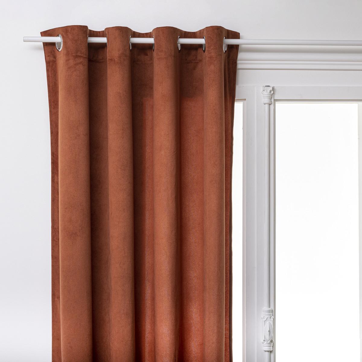 RIDEAU LILOU TERRACOTTA 140X260CM