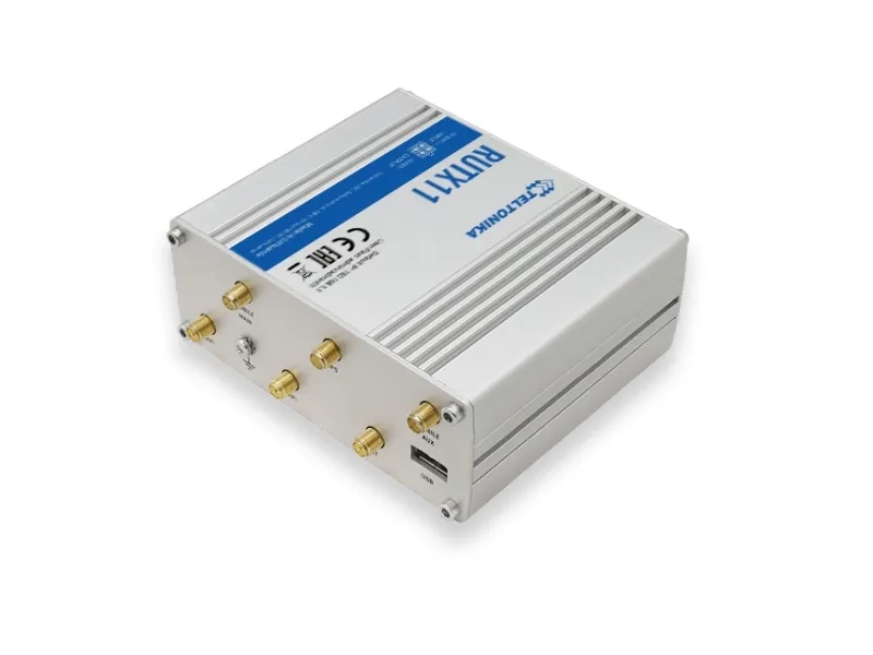 Teltonika RUTX11 - Trådløs router - WWAN 4-port switch - 1GbE - Wi-Fi 5 - DIN monterbar på skinne