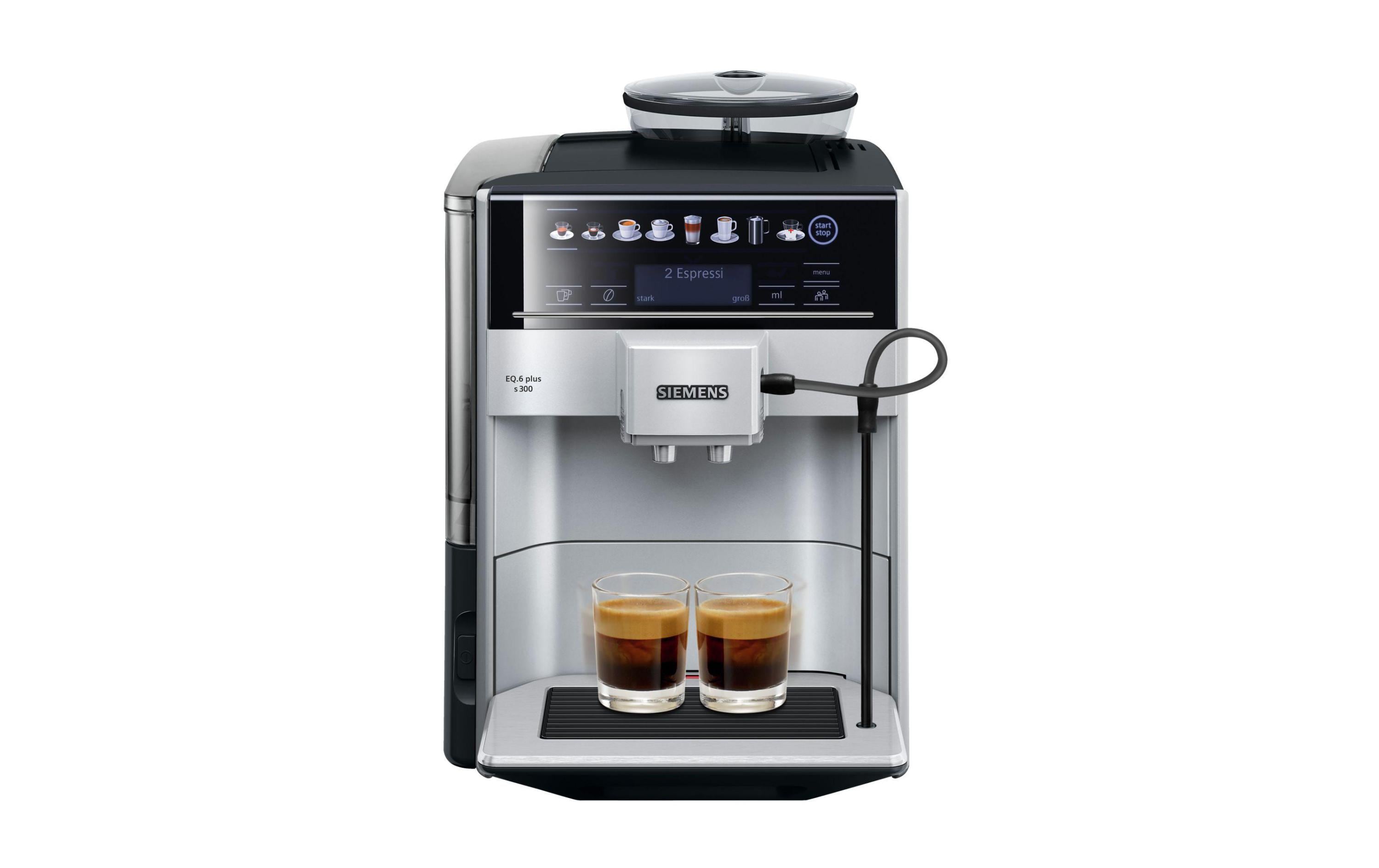 Kaffeevollautomat EQ.6 plus s300 Grau, Schwarz<br>Automatische Kaffeemaschine für die Zubereitung verschiedener Spezialitäten