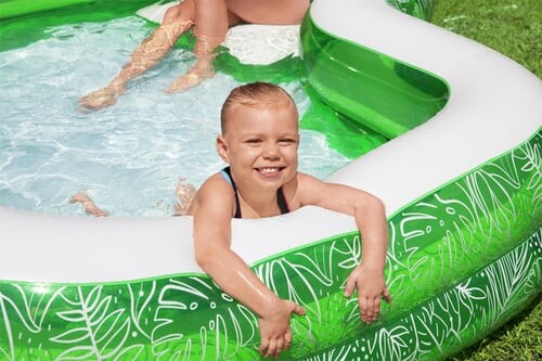 Bestway - Badebassin Til Børn - Tropical Paradise - 282 L - 231 X 231 CM