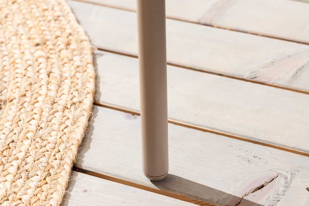 Outdoor Lounge Sitzgruppe MOBILE MODULAR 240cm champagner greige inkl. Kissen
