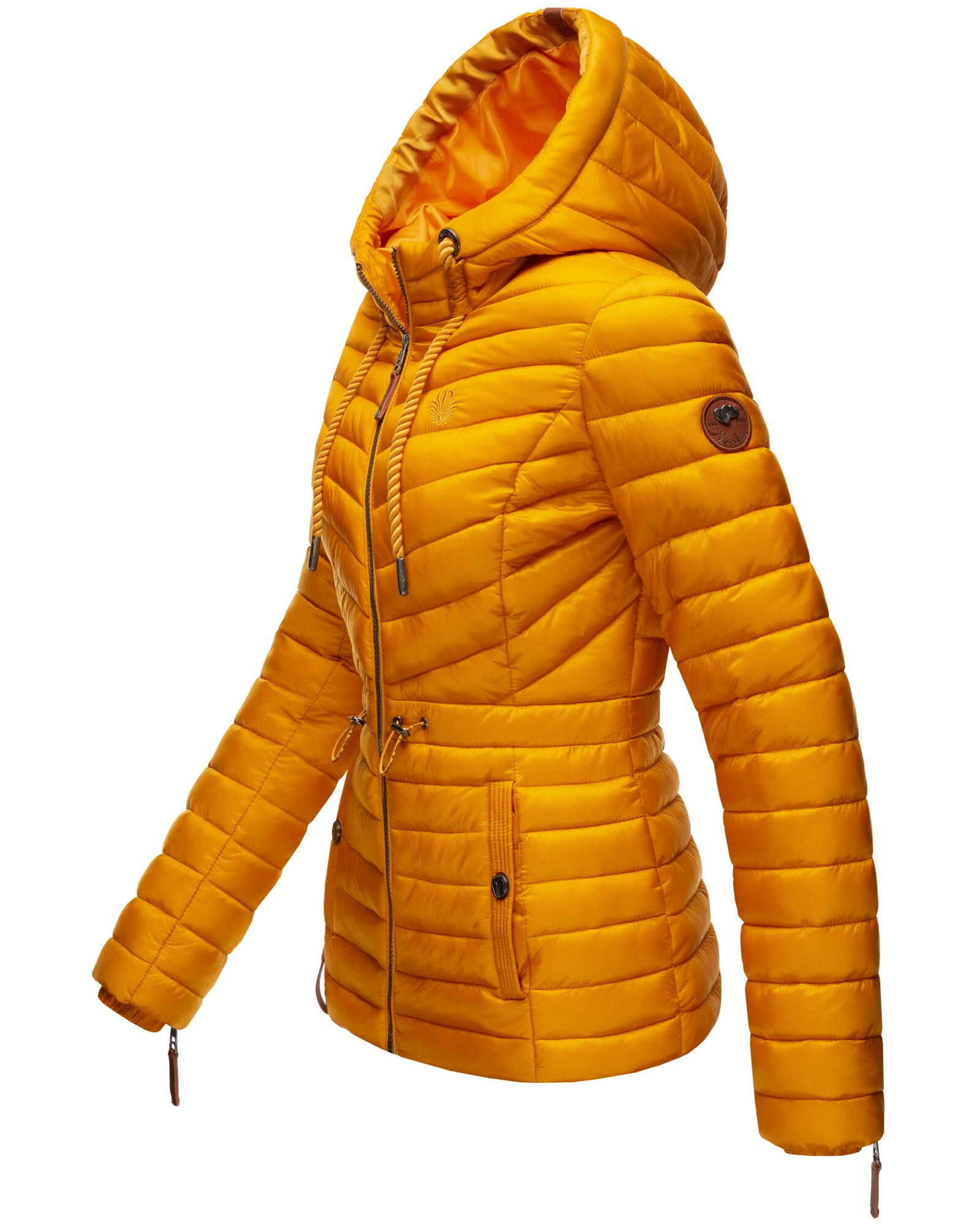MARIKOO Damen Designer Outdoorjacke Steppjacke mit Kapuze Aniyaa