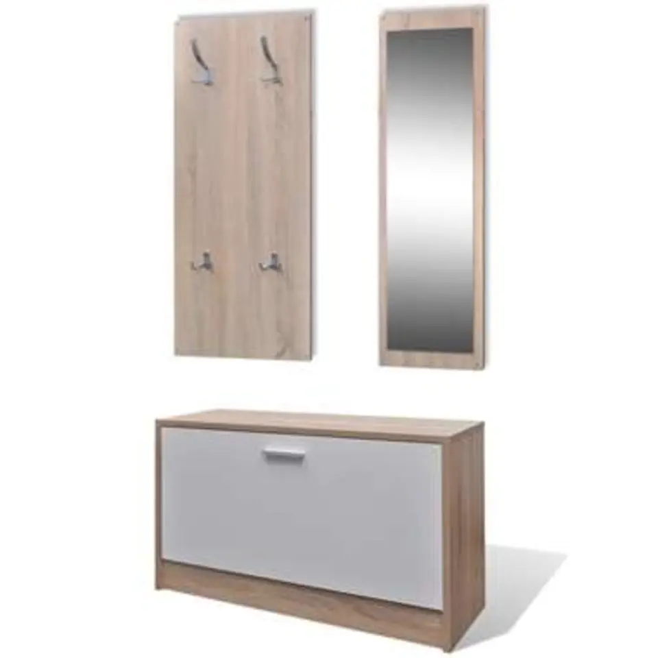 vidaXL - Houten Schoenenkast - Bruin - Hout