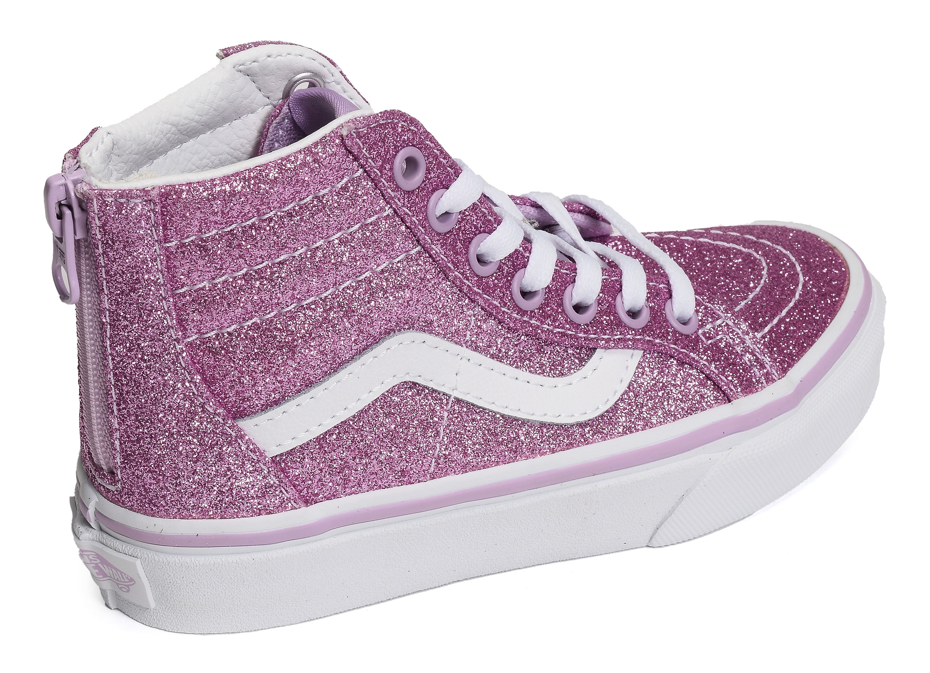 Uy sk8 hi zip glitter rose glitter