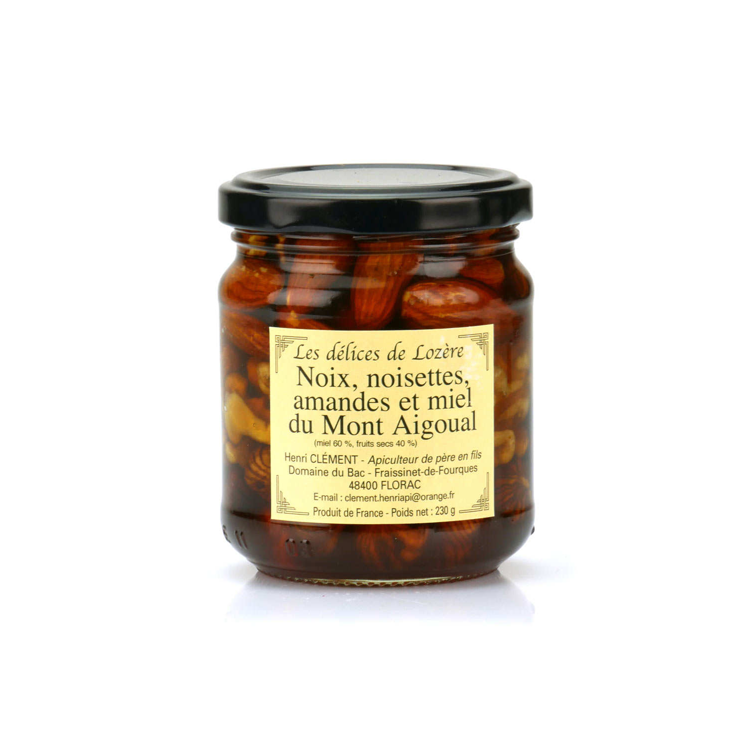 Noix, noisettes, amandes et miel du Mont Aigoual