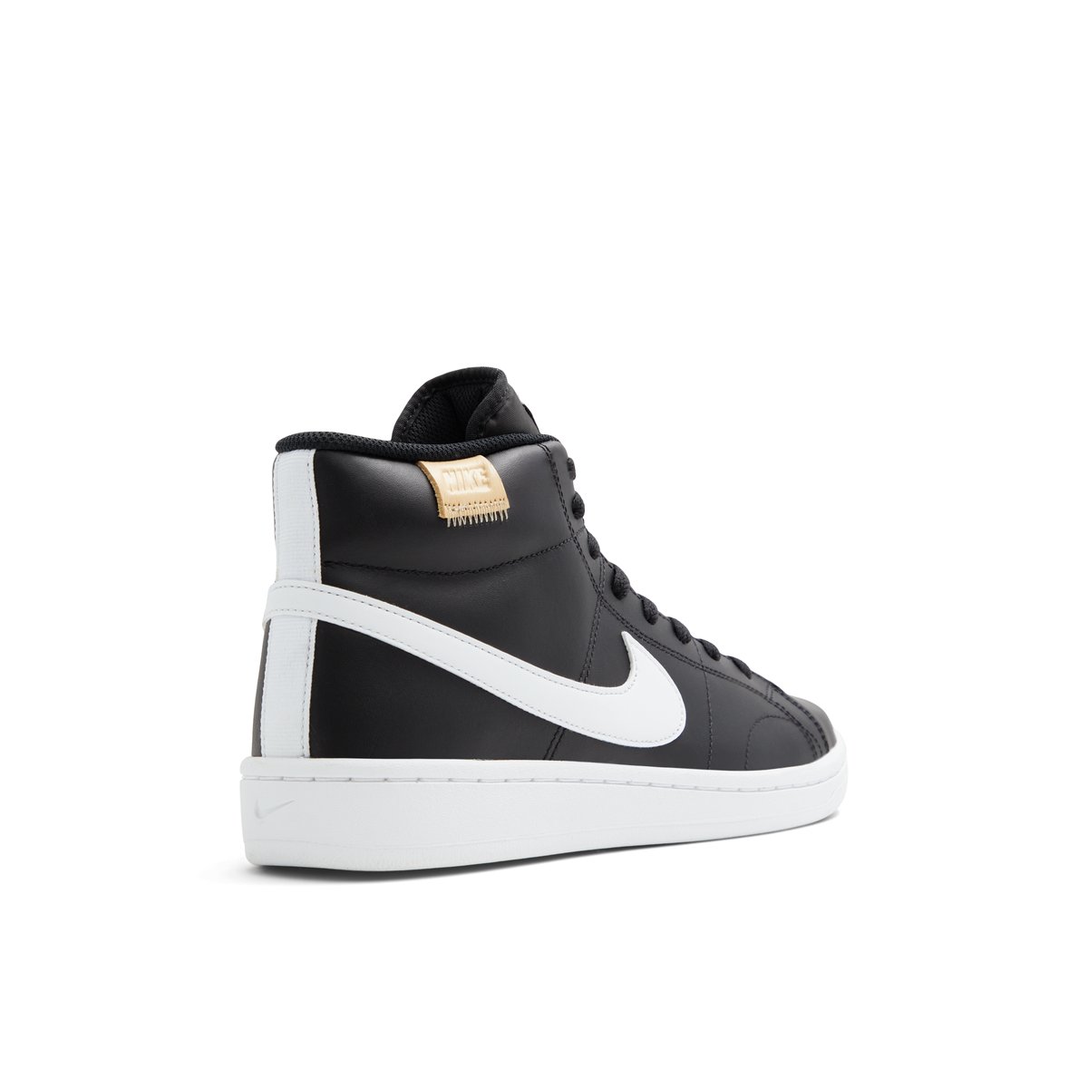 NIKE-Court royal2-Baskets montantes - Talon plat - Noir/Blanc