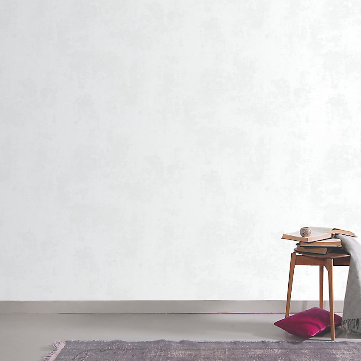 Papier peint vinyle sur intissé GoodHome Omey blanc cassé