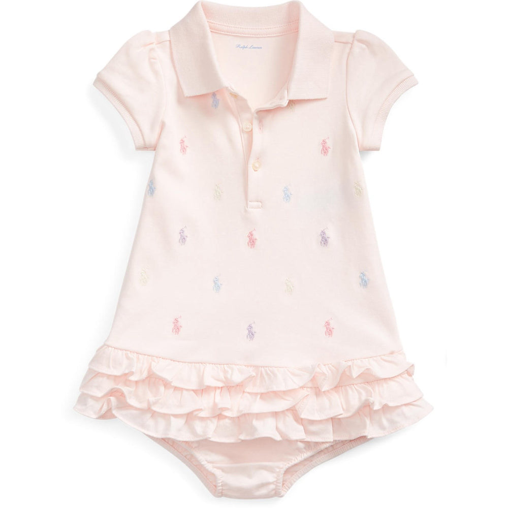 Køb Ralph Lauren Baby Delicate Pink Day Kjole