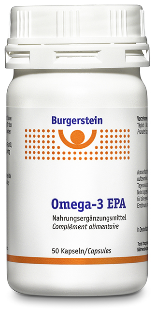 BURGERSTEIN Omega 3-EPA<br>50 Stück, Dose, Weichkapsel