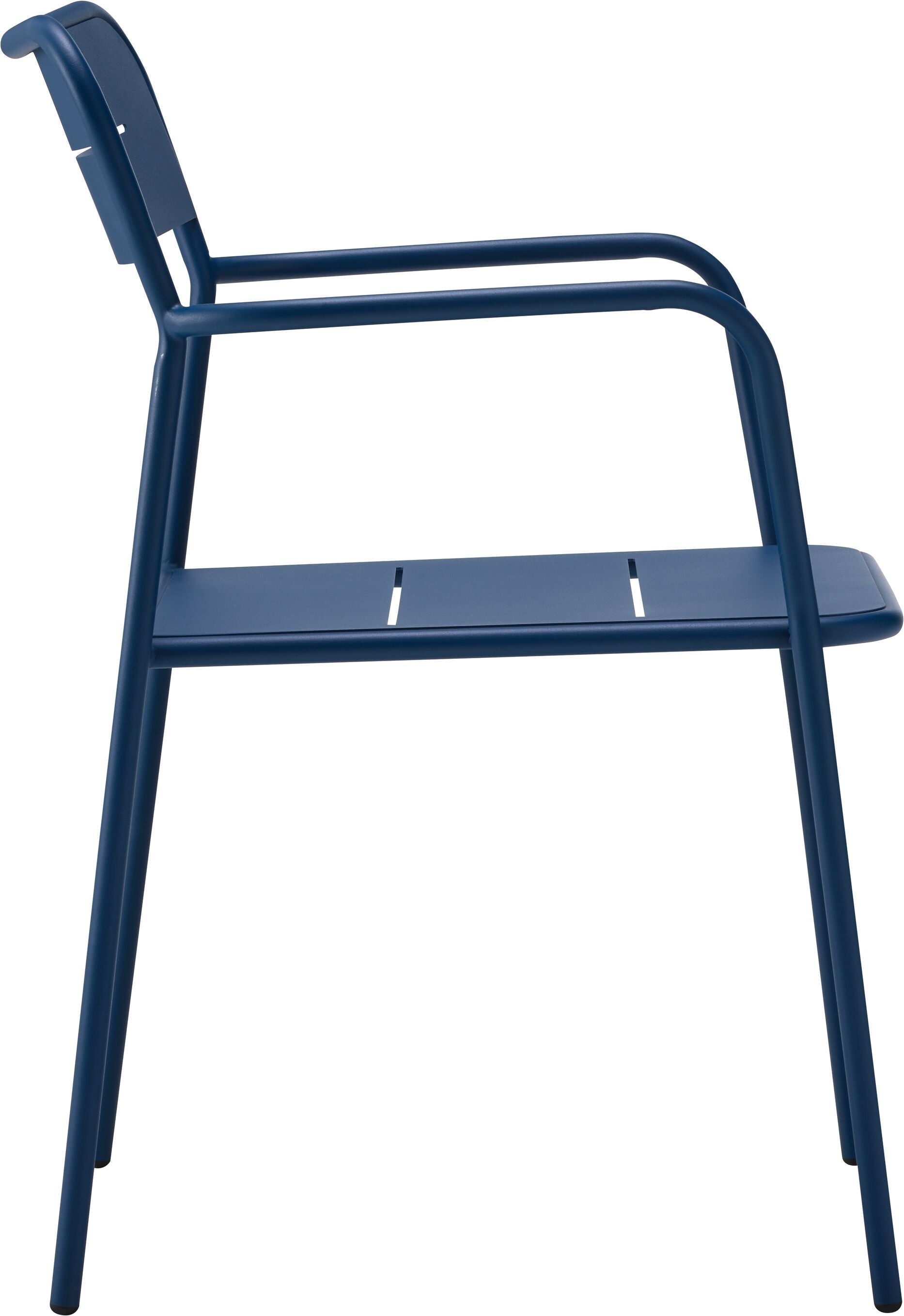 FAVIGNANA Stuhl - Dunkelblau / B: 51.0 cm x T: 51.0 cm x H: 79.5 cm
