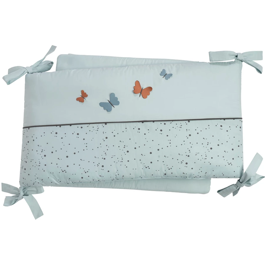 Be Be 's Collection Nestchen 3D Schmetterling Mint 35x190 cm