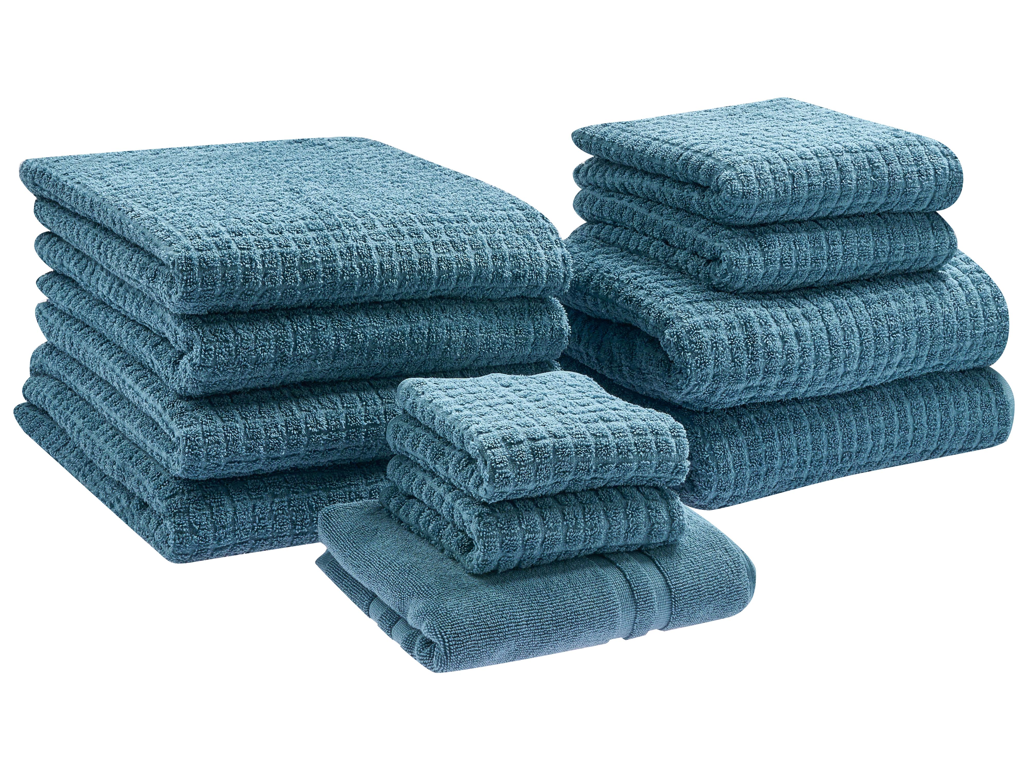 11-delige handdoekset ATAI Katoen Blauw
