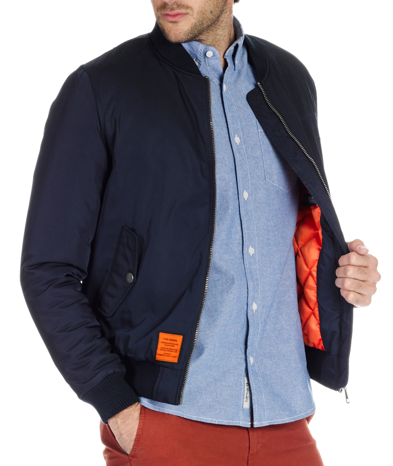 ORIGINAL - Bomber matelassé zippé | Bleu