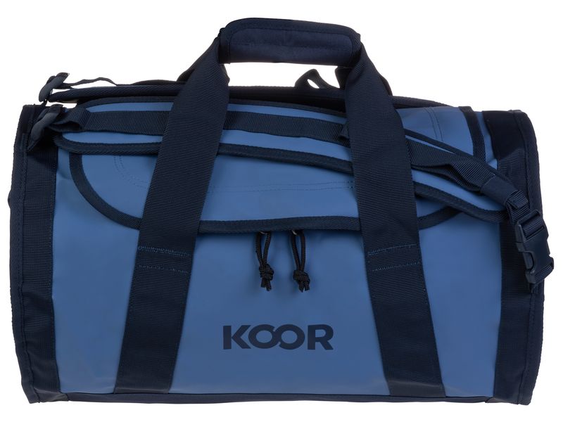 KOOR Duffle Bag Sooma 30 l, Blau Wasserabweisende Reisetasche