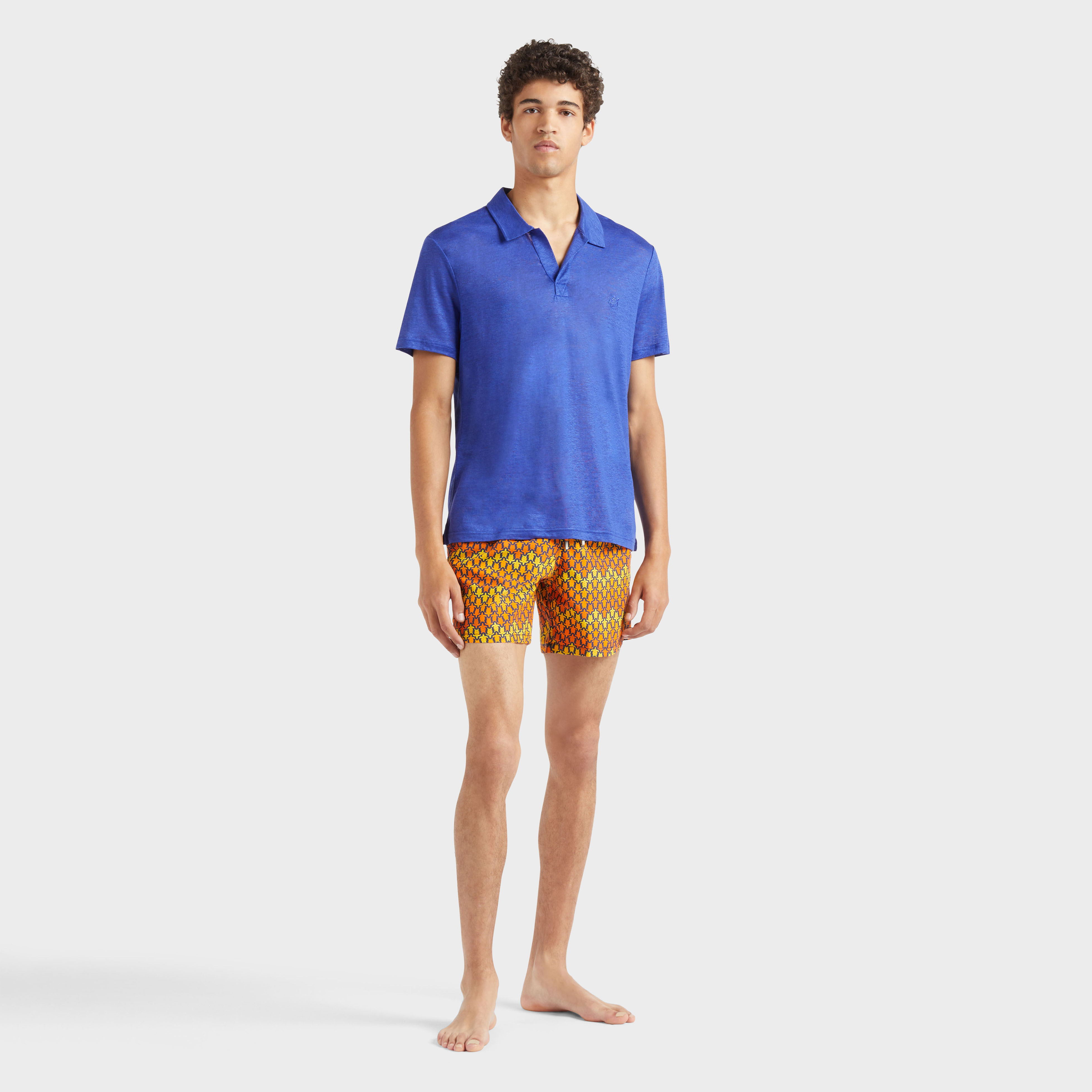Polo en jersey de lin homme uni | Site Vilebrequin | PYRE9O00
