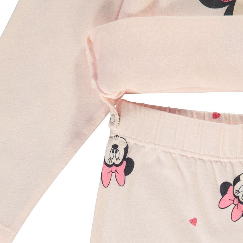 Set pyjama en jersey Minnie Disney pour bébé fille - Rose