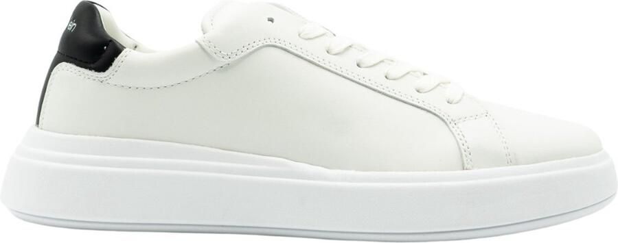 CK Calvin Klein Sneakers van leer met contrastgarnering model 'LACE UP'