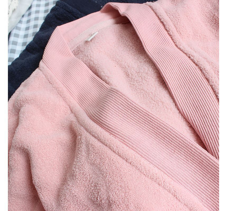 Dogini - Koppel bijpassende fleece pyjamatop met lange mouwen (verschillende ontwerpen)