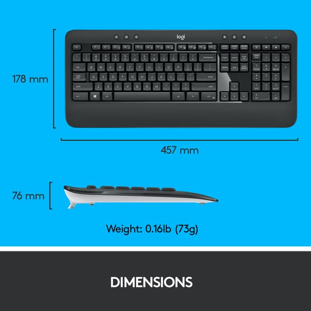 Logitech MK540 tastatur og mus