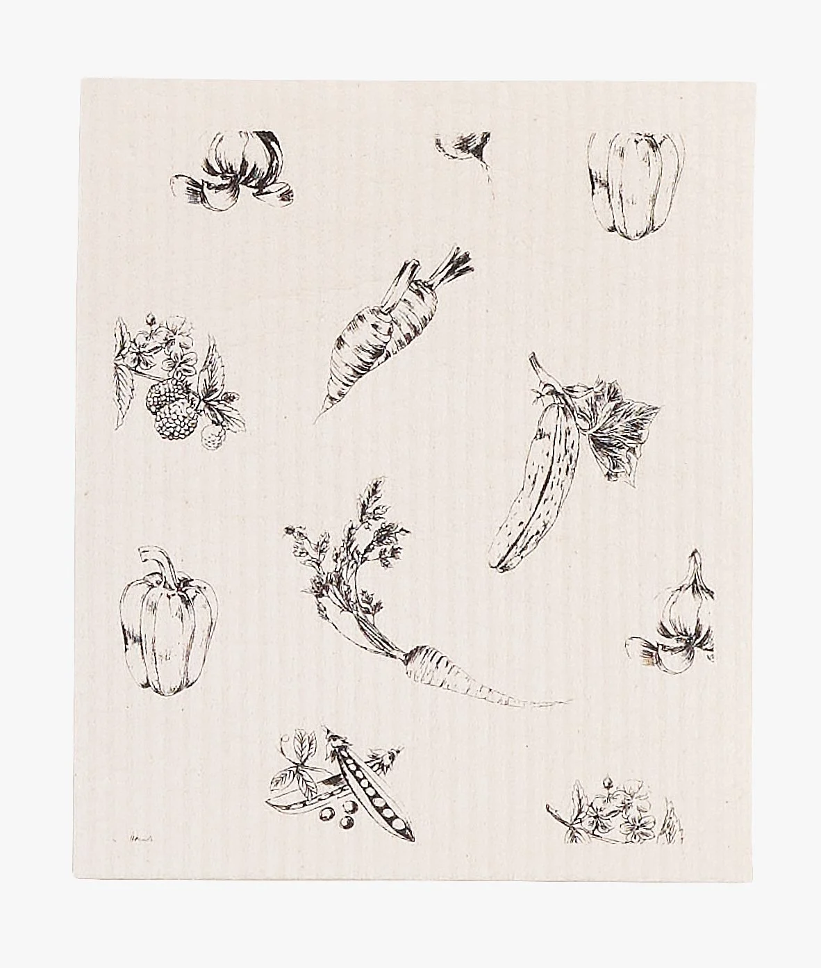 Kjøkkenklut hvit - 17,2x20 cm