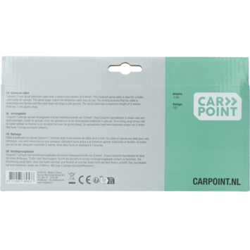 Carpoint spiraal trailer verlengkabel 7p - 7p stekker/stekker