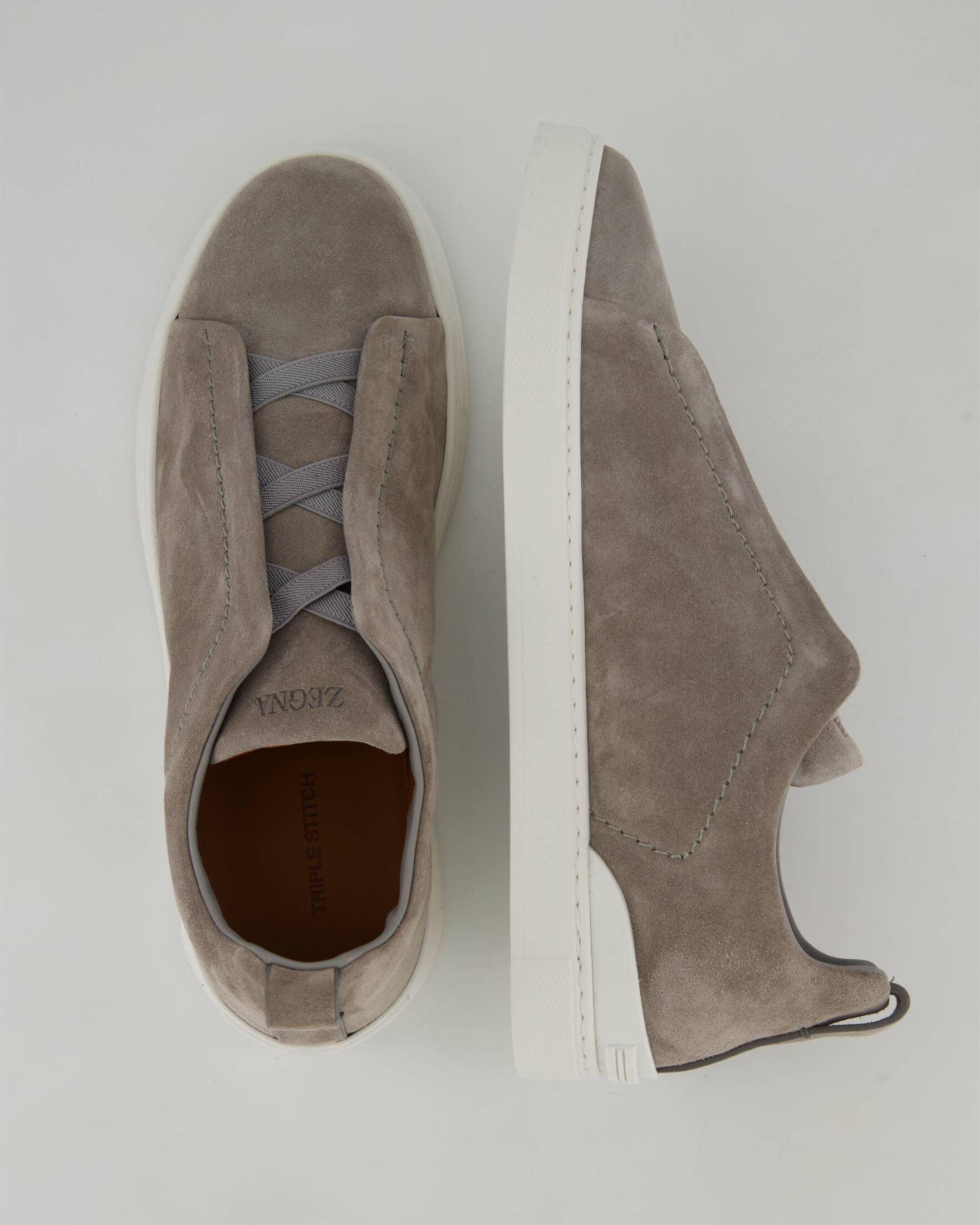 Zegna| Herren Sneaker TRIPLE STITCH LOW-TOP SUEDE SNEAKER